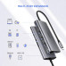 Ugreen TYPE-C хаб 8-в-1 USB 3.0 HDMI Gigabit Ethernet картрідер Sd/tf PD 100w