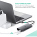 Хаб UGREEN USB-C 8-в-1 3 * USB 3.0 VGA PD 60W Gigabit Ethernet SD/TF (UG-50539)