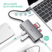 Хаб UGREEN USB-C 8-в-1 3 * USB 3.0 VGA PD 60W Gigabit Ethernet SD/TF (UG-50539)