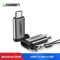 Перехідник Type-C Micro USB Ugreen алюміній, брелок (UG-50590)