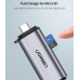 Картридер USB 3.0 2 в 1 SD MicroSD 2 TB OTG USB-C USB-A Ugreen (UG-50706)