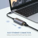 USB-C Ethernet Gigabit адаптер для MacBook Ipad RJ45 LAN 1000 Мбит/с USB 3.1 Ugreen (UG-50737)