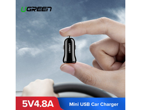 Автомобильное зарядное устройство для телефона USB 4.8А 24W UGREEN (UG-50875)
