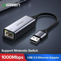 Адаптер Ugreen USB Ethernet Gigabit 1000 Мбит/c USB 3.0 LAN RJ45 (UG-50922)