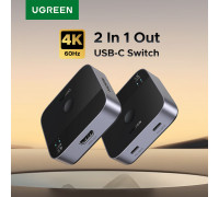 Type-C Switch переключатель 2 в 1 HDMI Thunderbolt 4k 60hz 2k 144hz UGREEN (UG-55451)