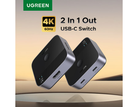Type-C Switch переключатель 2 в 1 HDMI Thunderbolt 4k 60hz 2k 144hz UGREEN (UG-55451)