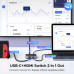 Переключатель Type-C+HDMI Switch Ugreen 2 в 1 4k 60hz для 2 компьютеров (UG-55452)
