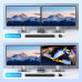 HDMI-перемикач для 2 моніторів 2 комп'ютери 4k 60hz USB 3.0 Ugreen (UG-55455)
