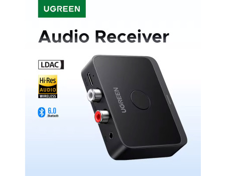 UGREEN Bluetooth 6.0 адаптер LDAC Hi-Fi 3.5 mm 2RCA 15 год (UG-55545)