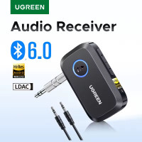 Bluetooth 6.0 адаптер Ugreen LDAC Hi-Res Audio 3.5 мм 17 год (UG-55546)