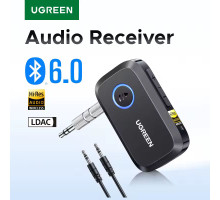 Bluetooth 6.0 адаптер Ugreen LDAC Hi-Res Audio 3.5 мм 17 год (UG-55546)