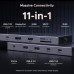 Хаб UGREEN Revodock Pro для 2 моніторів 11-в-1 4k 120hz DP+HDMI 10 Гбіт/с PD 100W RJ45 3.5 мм (UG-55766)
