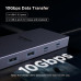 Хаб UGREEN Revodok Pro 12-в-1 для 1-2-3 моніторів 4k 120hz DP HDMI 10 Гбіт/с 100W (UG-55767)