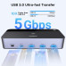 Переключатель 2 монитора 2 компьютера Displayport 1.4 8k 60hz 4k 240hz 144hz USB 3.0 Ugreen (UG-55851)