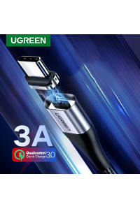 Магнитный кабель USB Type-C для быстрой зарядки Ugreen 3A 1 м (UG-60277)