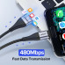 Магнитный кабель USB Type-C для быстрой зарядки Ugreen 3A 1 м (UG-60277)