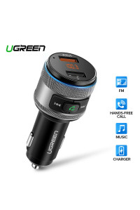 FM трансмиттер автомобильный Bluetooth transmitter Quick Charge 3.0 Ugreen (UG-60283)