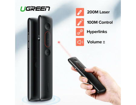 Беспроводной пульт для презентаций Ugreen Wireless Presenter 2.4GHz (презентер+лазерная указка)