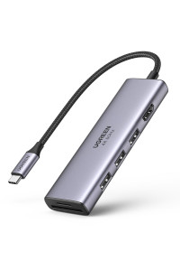 Хаб для MacBook M4 M3 M2 M1 Ugreen 6-в-1 Type-C HDMI 4k 60hz USB 3.0 (UG-60383)