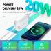 Мережевий зарядний пристрій Ugreen USB TYPE-C 20w QC 4.0 PD 3.0 White (UG-60450)