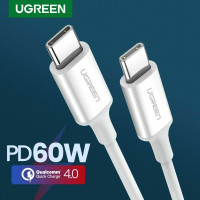 Кабель Type C Type C Ugreen 3A 60W PD QC 4.0 FCP 1 м (UG-60518)
