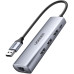 UGREEN USB 3.0 хаб + Gigabit Ethernet адаптер 1000 Мбит/с RJ45 LAN (UG-60812)