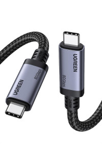  Кабель Type-C Type-C USB4 Thunderbolt 5 16k 80 Гбит/с 240W PD3.1 Ugreen 1 м (UG-L706)