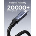  Кабель Type-C Type-C USB4 Thunderbolt 5 16k 80 Гбит/с 240W PD3.1 Ugreen 1 м (UG-L706)