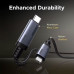  Кабель Type-C Type-C USB4 Thunderbolt 5 16k 80 Гбит/с 240W PD3.1 Ugreen 1 м (UG-L706)