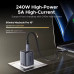  Кабель Type-C Type-C USB4 Thunderbolt 5 16k 80 Гбит/с 240W PD3.1 Ugreen 1 м (UG-L706)