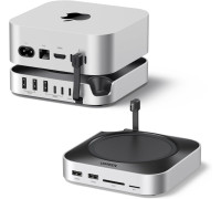 Хаб підставка для Mac Mini M4/M4 Pro 11 в 1 Ugreen слот NVMe 8TB 10Gbps USB-A/C SD/TF (UG-65487)