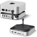 Хаб подставка для Mac Mini M4/ M4 Pro 11 в 1 Ugreen слот NVMe 8TB 10Gbps USB-A/C SD/TF (UG-65487)