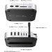 Хаб подставка для Mac Mini M4/ M4 Pro 11 в 1 Ugreen слот NVMe 8TB 10Gbps USB-A/C SD/TF (UG-65487)
