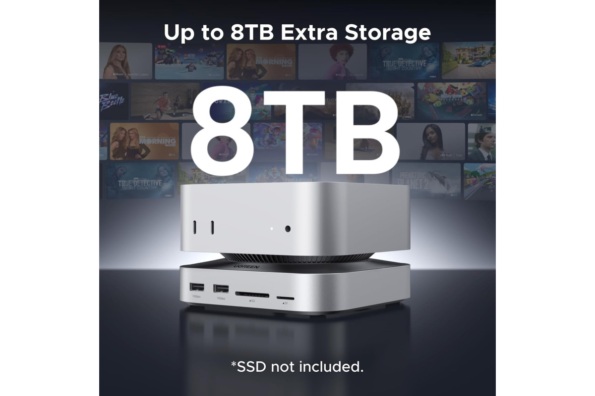 Док станція для Mac Mini M4/M4 Pro Ugreen NVMe 8TB ціна купити