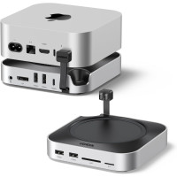 Підставка хаб для Mac mini M4 і M4 Pro Ugreen 10 в 1 DisplayPort 4k USB 3.2 M.2 NVMe слот (UG-65488)