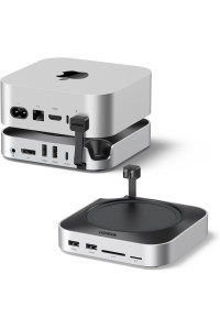 Підставка хаб для Mac mini M4 і M4 Pro Ugreen 10 в 1 DisplayPort 4k USB 3.2 M.2 NVMe слот (UG-65488)