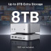 Підставка хаб для Mac mini M4 і M4 Pro Ugreen 10 в 1 DisplayPort 4k USB 3.2 M.2 NVMe слот (UG-65488)
