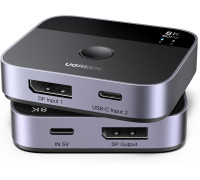 Переключатель DisplayPort+Type-C Switch 2 в 1 8k 60hz 4k 240hz Ugreen (UG-65878)