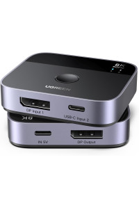 Перемикач DisplayPort+Type-C Switch 2 в 1 8k 60hz 4k 240hz Ugreen (UG-65878)