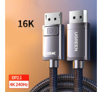 Кабель Displayport 2.1 DP HDR 3D 12 bit Ugreen 16k 30hz 10k 60hz 8k 60hz 4k 240hz G-Sync FreeSync