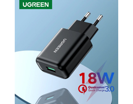 Зарядний пристрій Ugreen USB Quick Charge 3.0 FCP 18W (UG-70273)