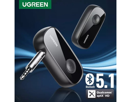 Ugreen Bluetooth 5.1 адаптер HI-FI aptX HD AUX приемник (UG-70304)