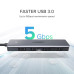 Usb-хаб для Macbook 5-в-1 TYPE-C Ugreen 4 USB 3.0 із зовнішнім живленням