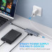 Usb-хаб для Macbook 5-в-1 TYPE-C Ugreen 4 USB 3.0 із зовнішнім живленням