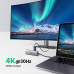 USB C хаб 6-в-1 Ugreen 4K HDMI 3 USB 3.0 картридер SD/TF для MacBook M4 M3 M2 (UG-70410)