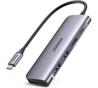 USB-C Хаб для Macbook M1 M2 M3 6-в-1 Ugreen USB 3.0 PD 100w 4k HDMI картрідер SD/TF