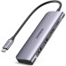 USB-C Хаб для Macbook M1 M2 M3 6-в-1 Ugreen USB 3.0 PD 100W 4k HDMI картрідер SD/TF