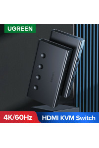 Переключатель 4 компьютера к 1 монитору Ugreen Switch HDMI USB 4k 60hz (UG-70439)