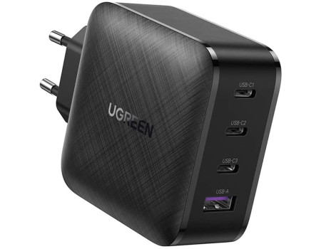 Зарядний пристрій Ugreen GaN 65W 4 USB PD QC4.0 (UG-70774)
