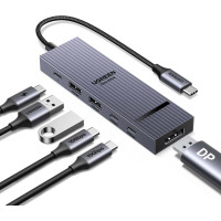  Хаб Type-C DisplayPort 6-в-1 4k 60hz PD 100W USB 3.2 10 Гбит/с Ugreen (UG-75244)